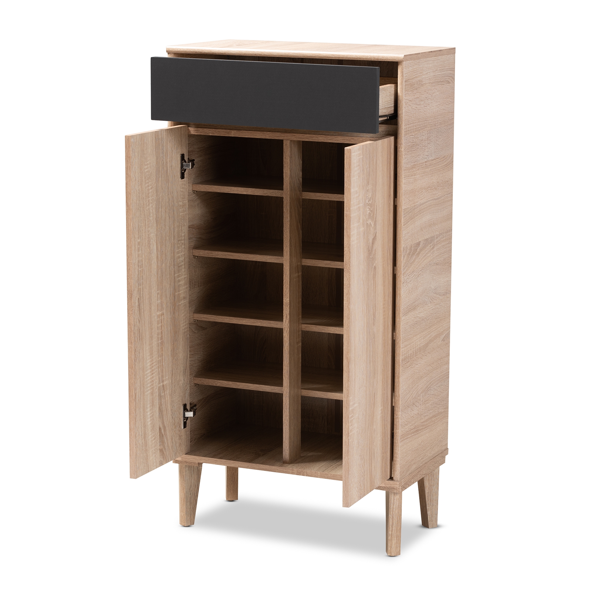 baxton studio fella shoe cabinet